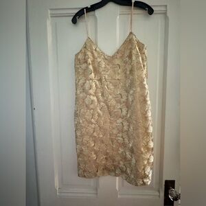 Trina Turk gold lace Dress